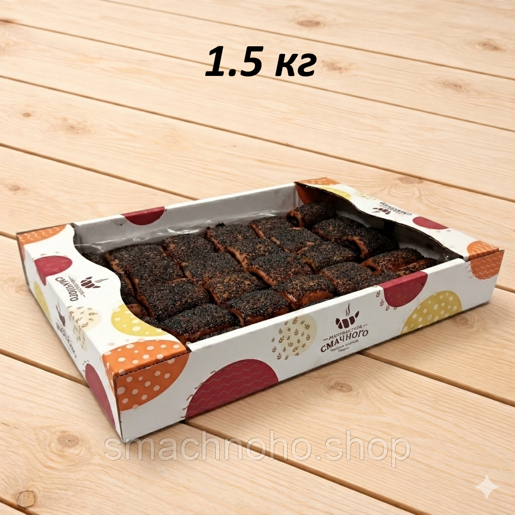 Тістечко листкове «Рулетик з маком»                          — 1.50 кг