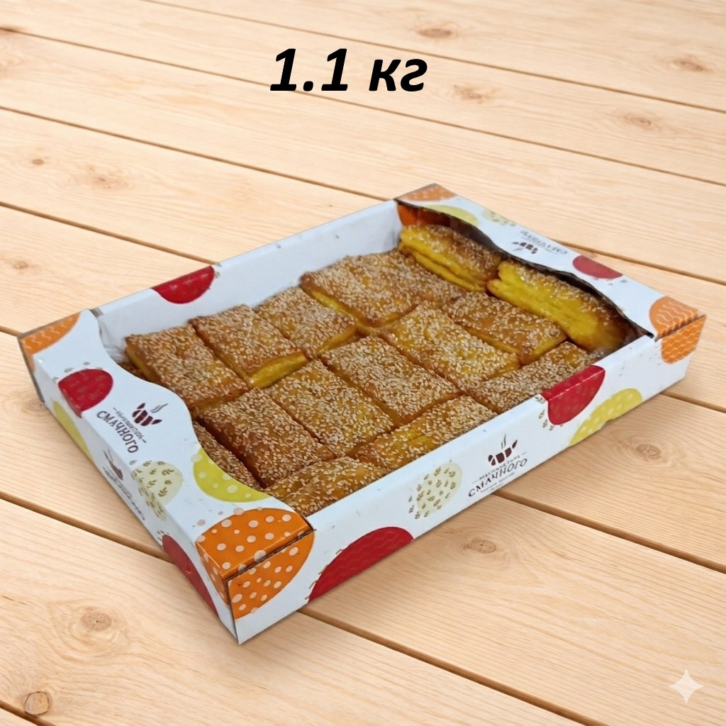 Тістечко листкове «Язичок медовий»                           — 1.10 кг
