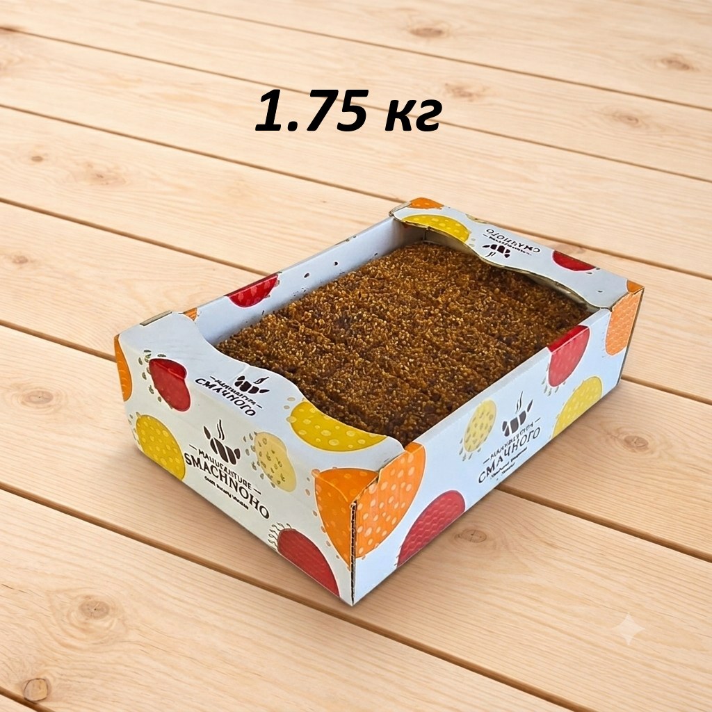Торт «Медовик молочний» нарізаний                            — 1.75 кг