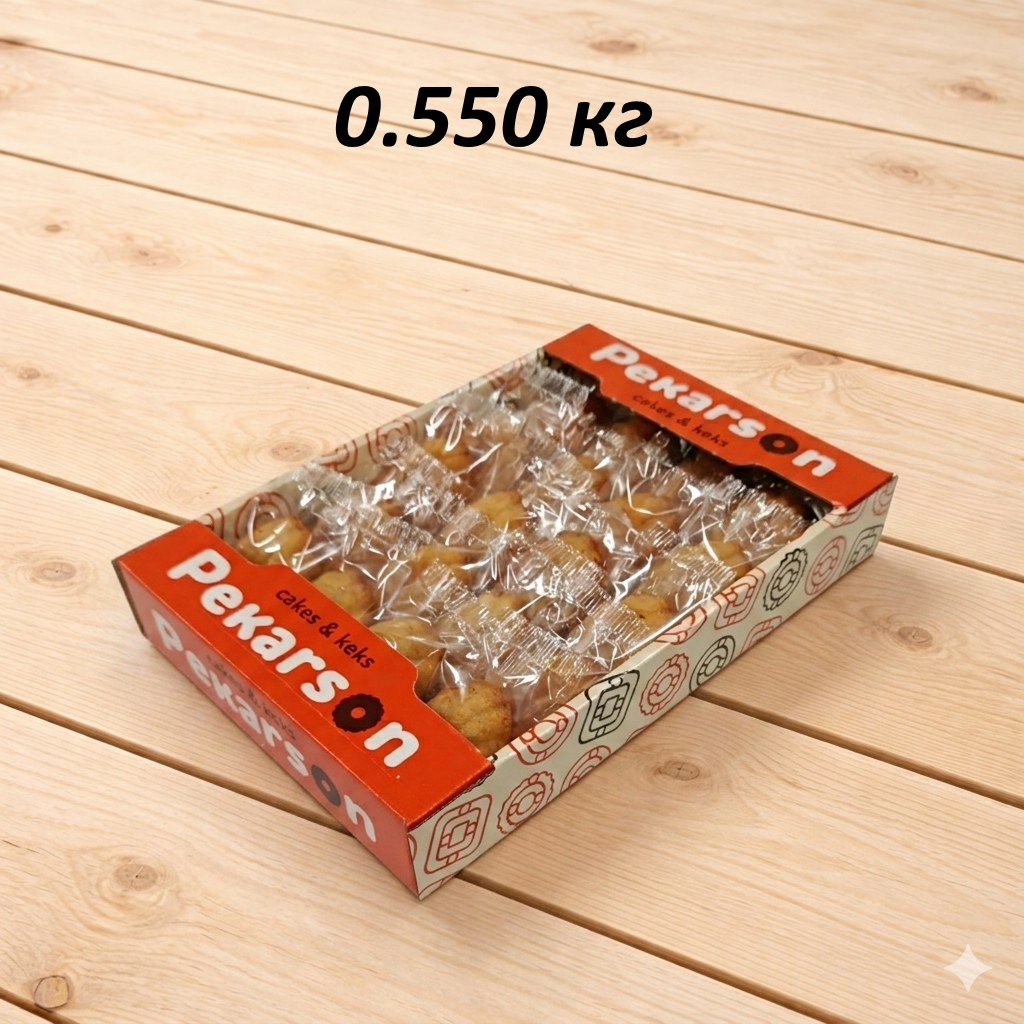 Кекс "Мадлен Пекарсон" з начинкою із вершковим смаком ФЛОУПА — 0.55 кг