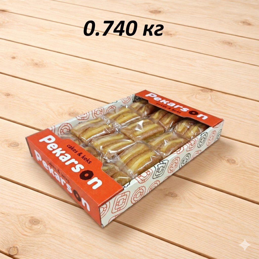Кекс "Пекарсон лимонний" з лимонною начинкою ФЛОУПАК         — 0.74 кг
